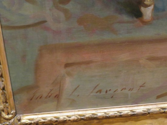 Sargent's signature!