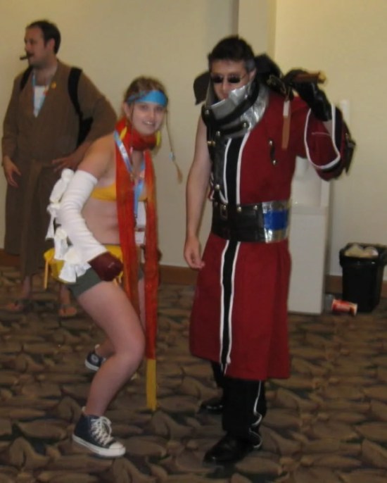 Rikku & Auron!