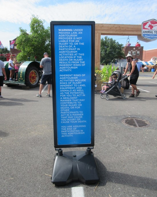 agritourism warning label!