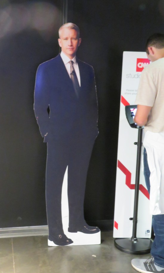 Anderson Cooper standee!