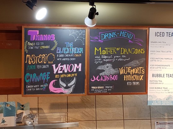 Caribou Coffee flavors!