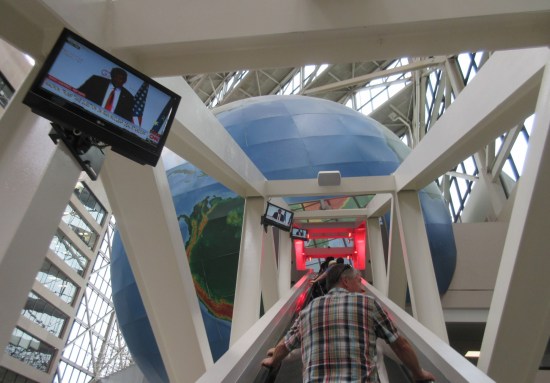 Escalator into Earth!