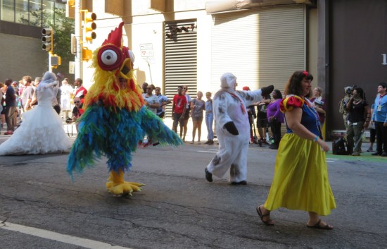 Hei-Hei and Snow White!