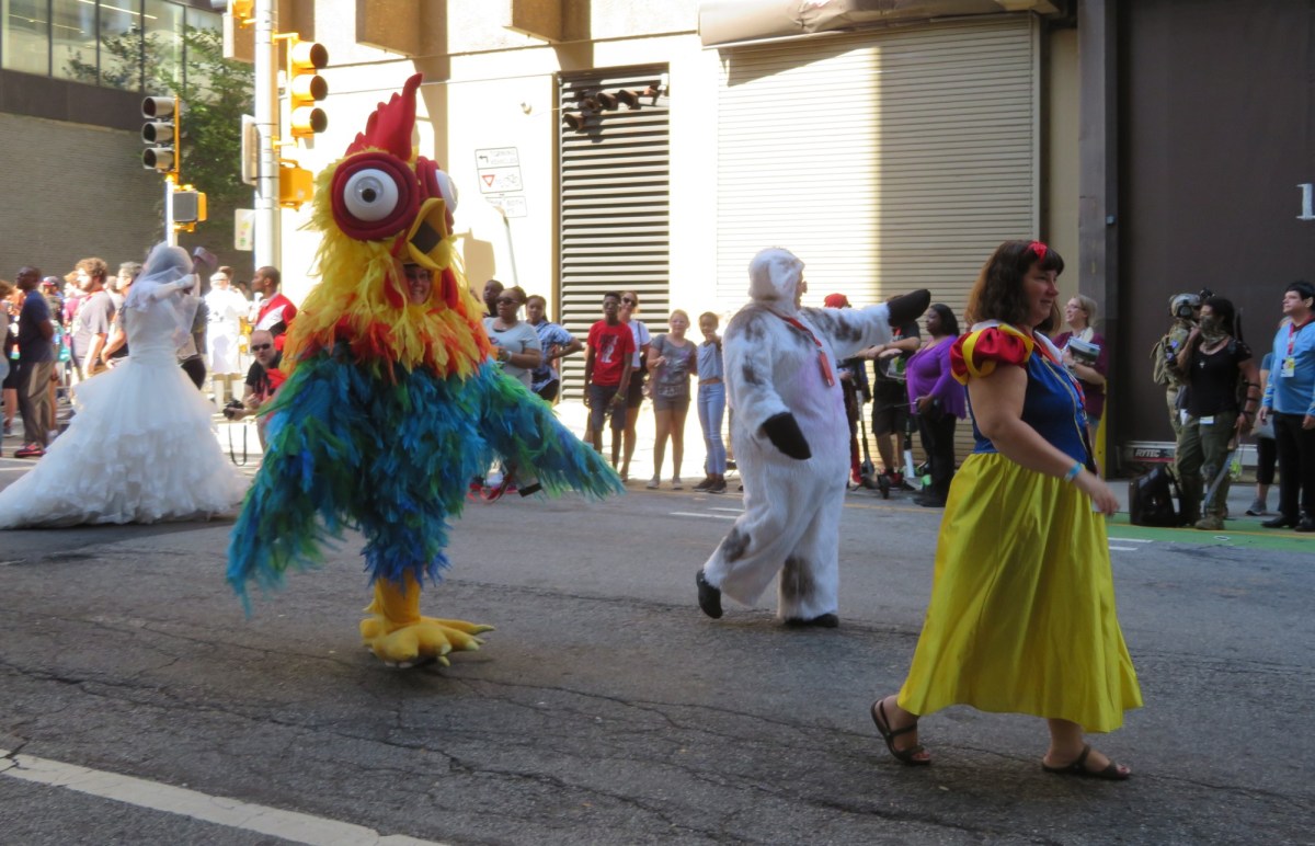 Hei-Hei and Snow White!