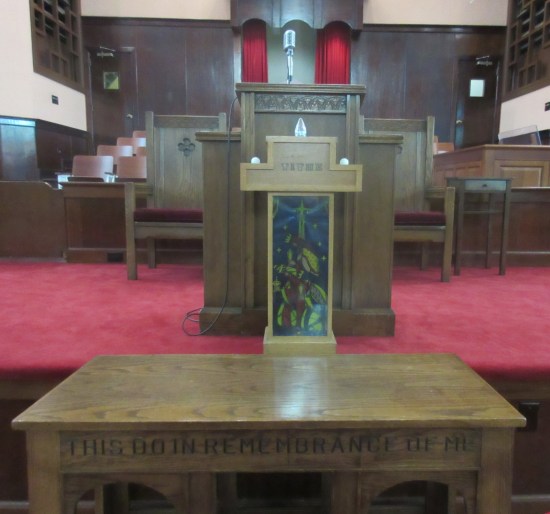 altar and pulpit!