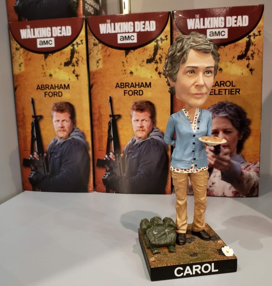 Carol and Abraham bobbleheads!