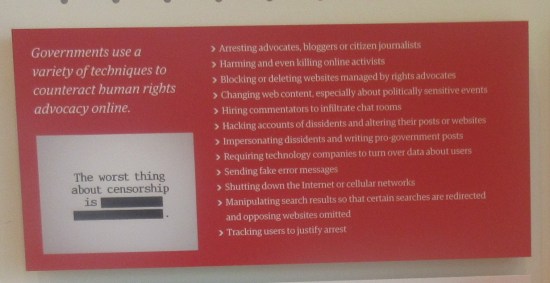 government censorship of online advocacy!