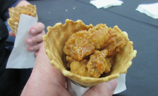 chicken and waffle cone!