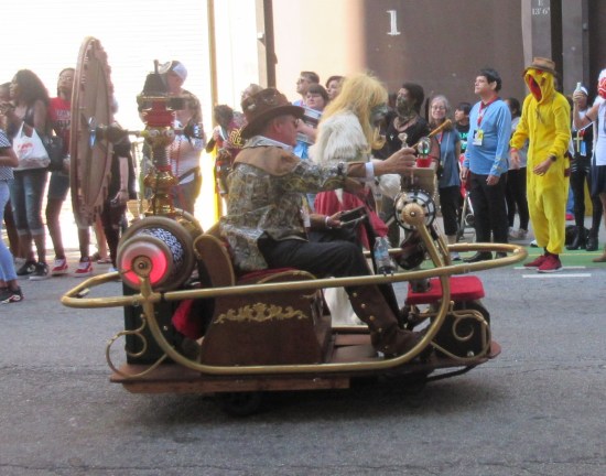 steampunk golf cart!