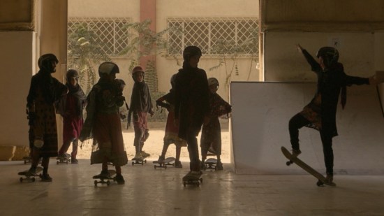 Skateboard in a Warzone!