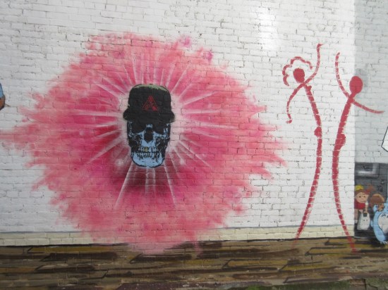 hat-skull and stick figures!