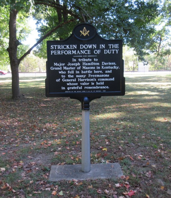 Masons tribute sign.