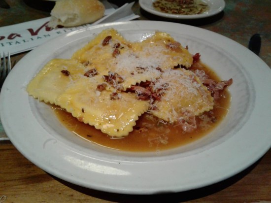 butternut squash ravioli!