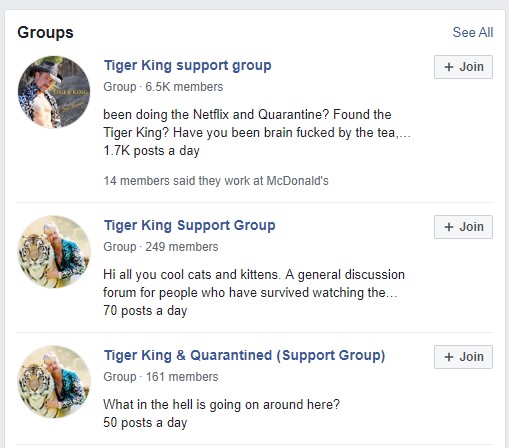 Tiger King support groups!