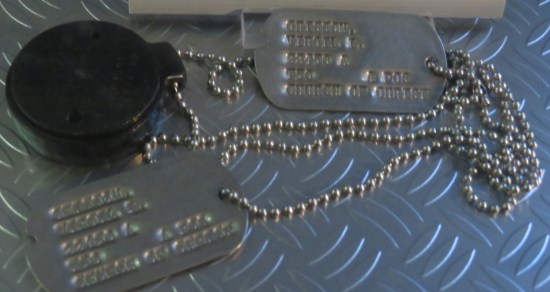 Korean War dog tags!