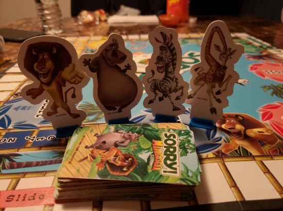 Sorry Madagascar playing pieces.