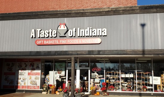 Taste of Indiana Hoosier merchandise shop.