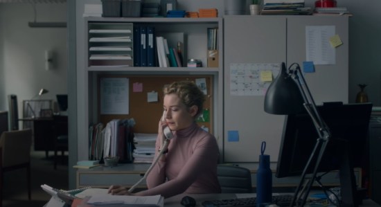 Julia Garner in "The Assistant".