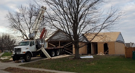 new house construction.