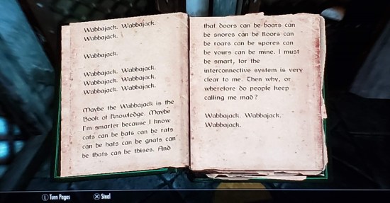 Skyrim Wabbajack Book!