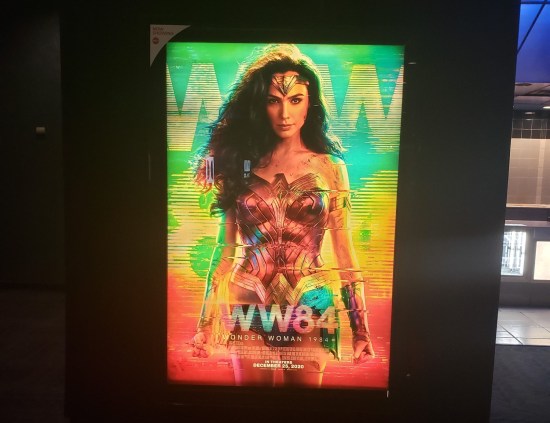 "Wonder Woman 1984" poster at AMC Perry Crossing.