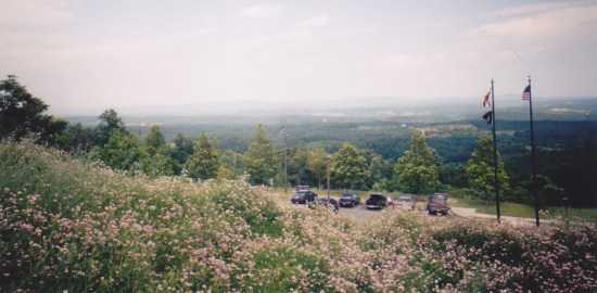The former Sideling Hill parking lot.