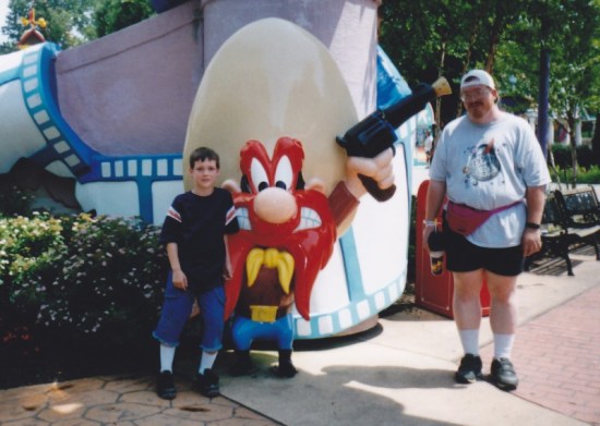 Yosemite Sam statue at Six Flags America.