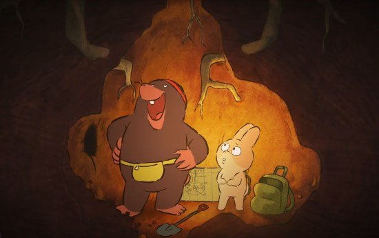 Mole and bunny from "Burrow".