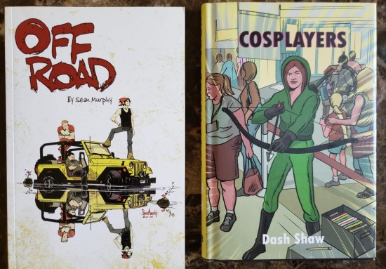 unrelated graphic novels.