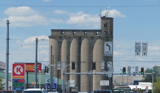 The Blish Mills Grain Elevator in Seymour, Indiana.