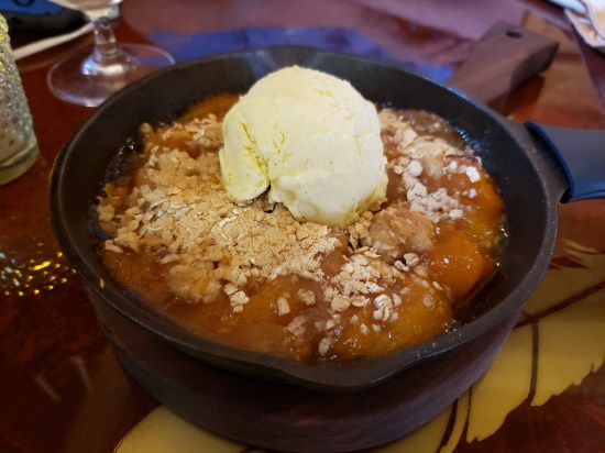 peach crisp, Neely House.