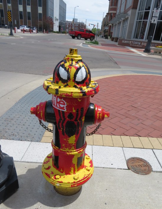 Spider-Man fire hydrant!