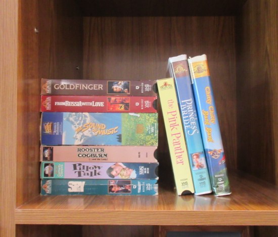 Old movies on VHS.