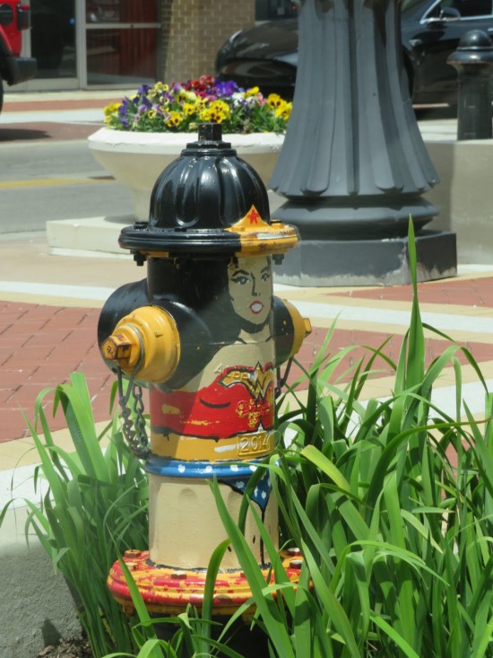 Wonder Woman fire hydrant!