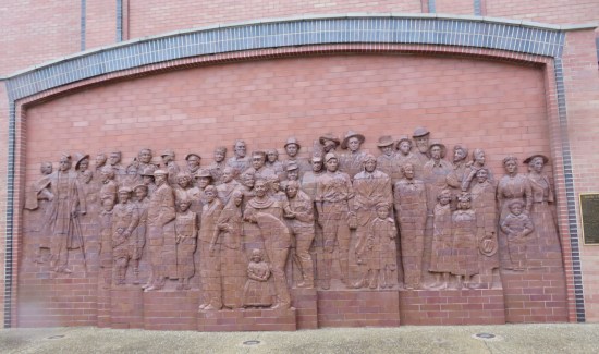 Danville brick mural