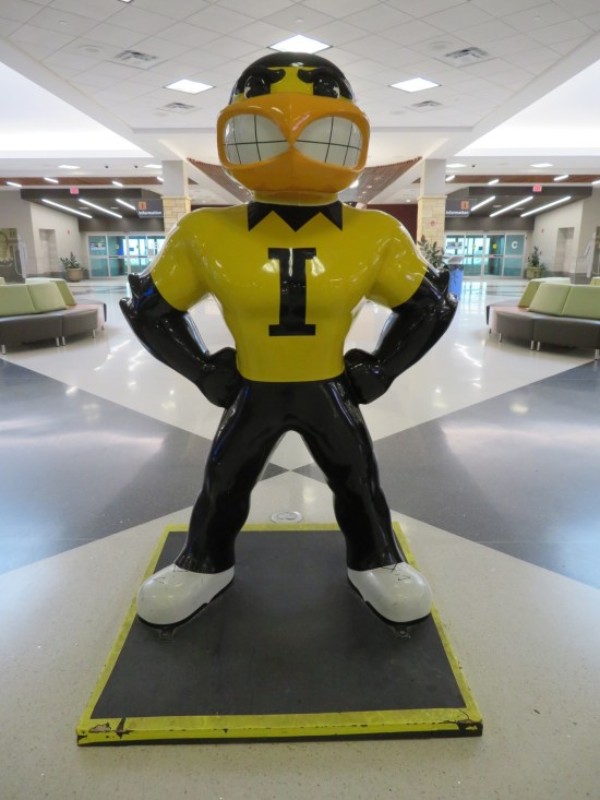 Herky the Hawk statue!