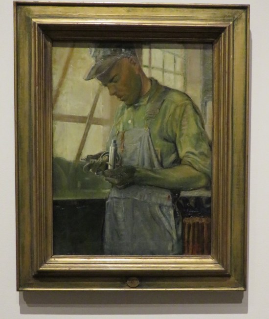 Grant Wood's Shop Inspector.