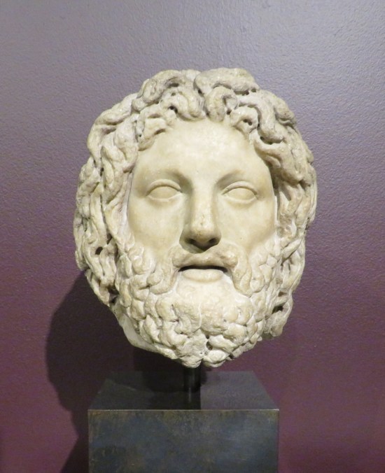 Zeus sculpture.