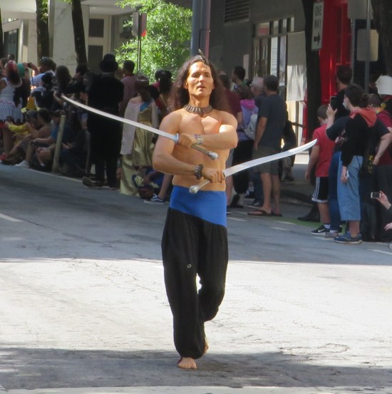 balancing swordsman!