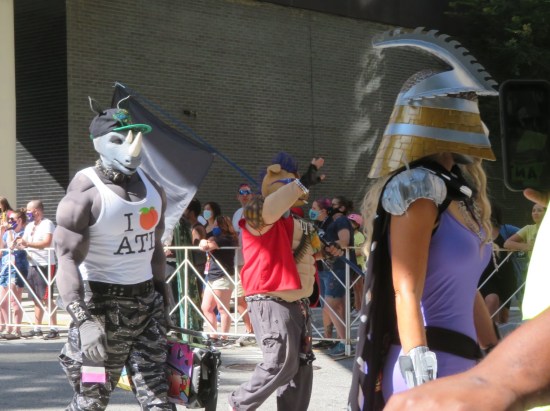 Bebop and Rocksteady and Shredder cosplay!