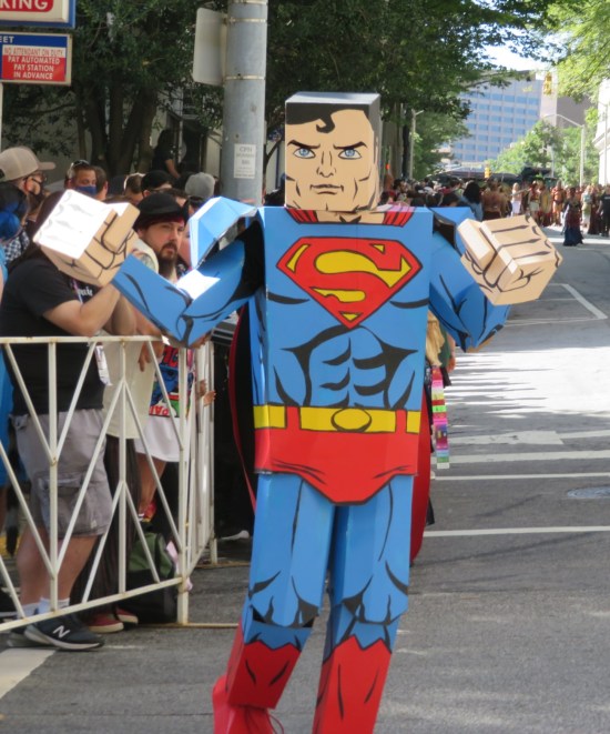blocky Superman cosplay!