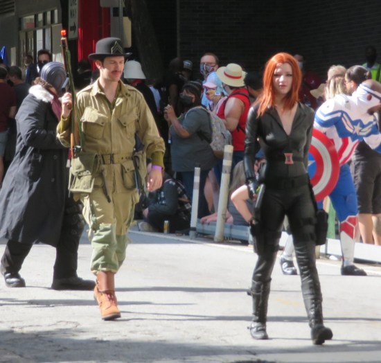 Dum-Dum Dugan and Black Widow cosplay!