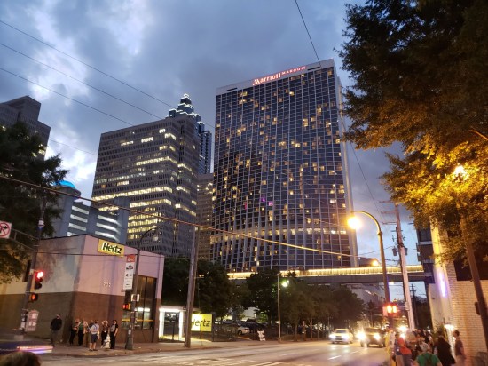 Hyatt and Marriott, downtown Atlanta.
