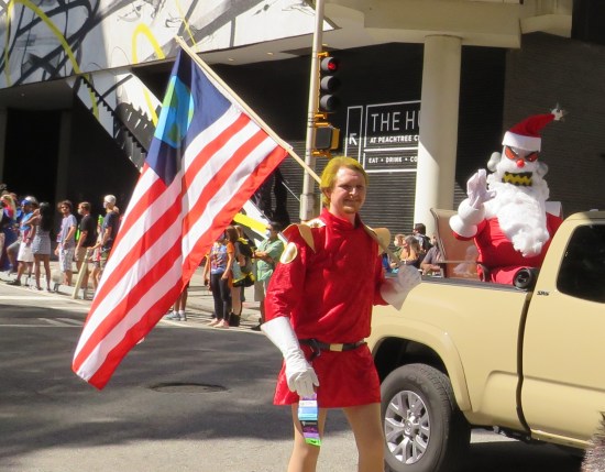 Zapp Brannigan and Robot Santa cosplay!