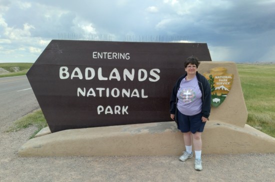 Badlands entrance sign!
