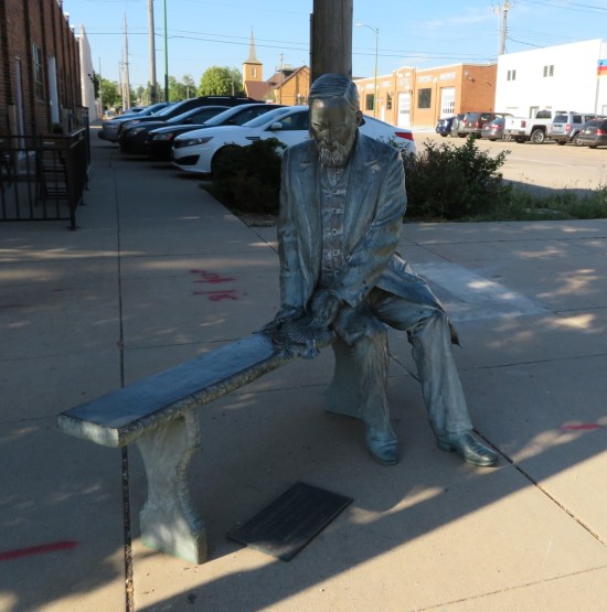 Benjamin Harrison statue!