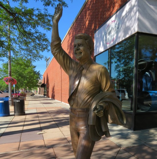 Jimmy Carter statue!