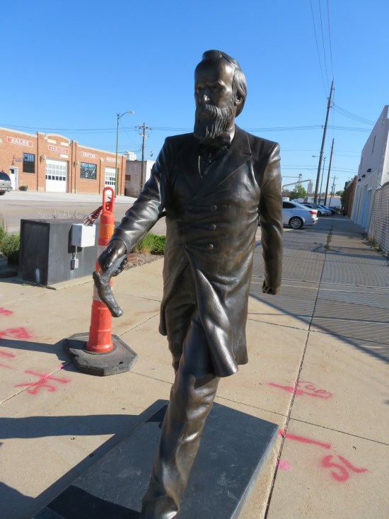 Rutherford Hayes statue!