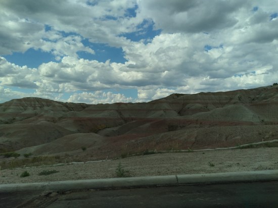 Badlands whiter clouds!