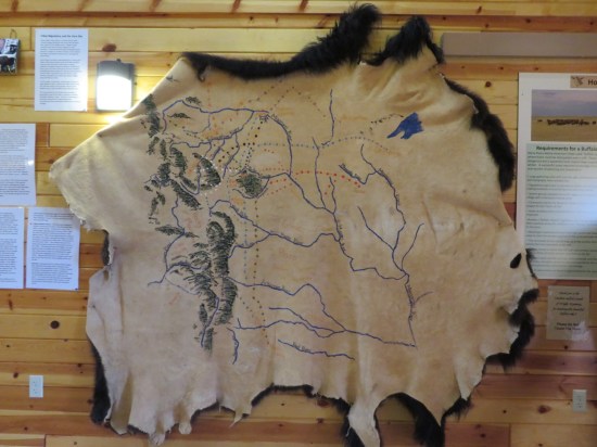 animal skin waterway map!